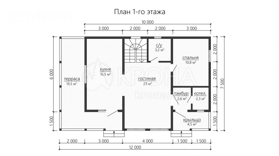 Проект дома ДКW191